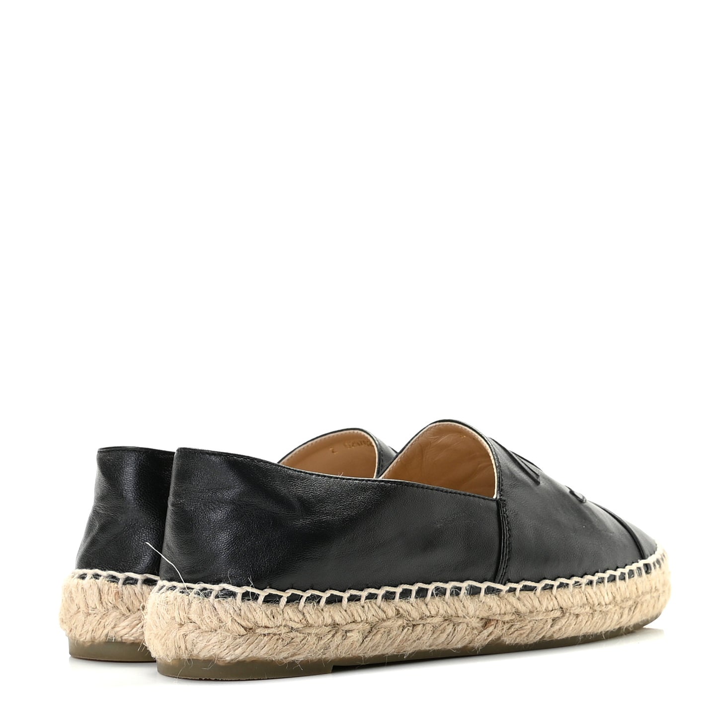 Lambskin CC Espadrilles 36 Black