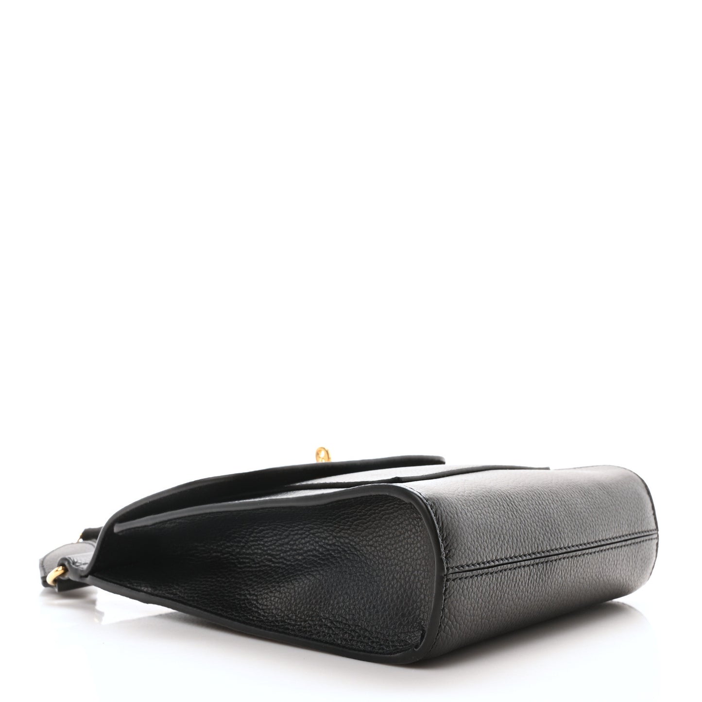 Natural Grain Calfskin Antony Messenger Crossbody Black