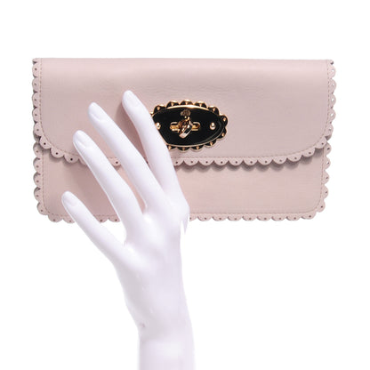 Mulberry Soft Matte Pebbled Cookie Long Wallet Beige 2 of 8
