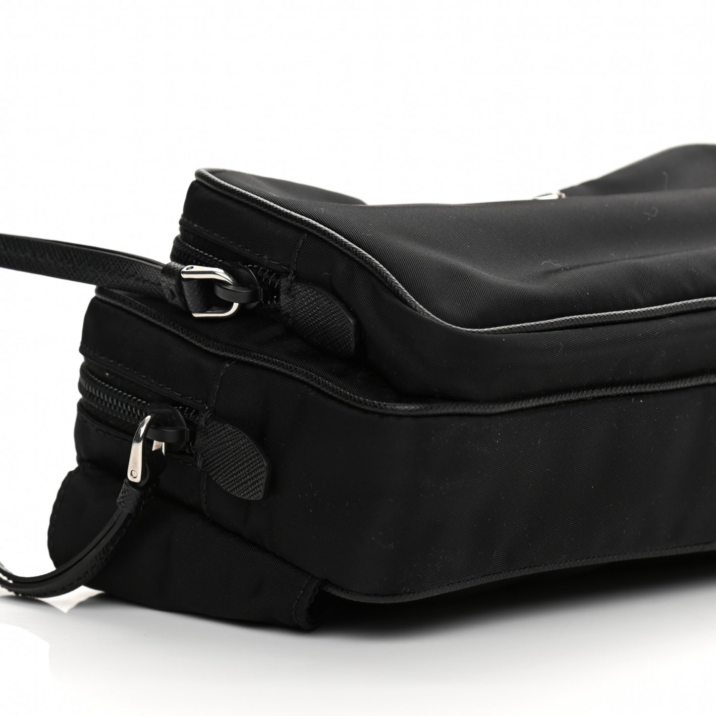 Tessuto Nylon Saffiano Belt Bag Black