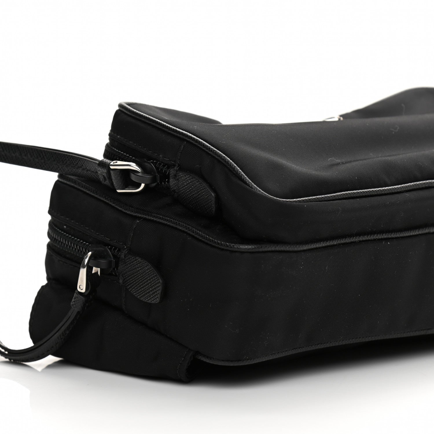 Prada Tessuto Nylon Saffiano Belt Bag Black 8 of 9