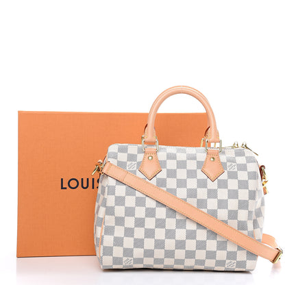 Louis Vuitton Damier Azur Speedy Bandouliere 25 10 of 10