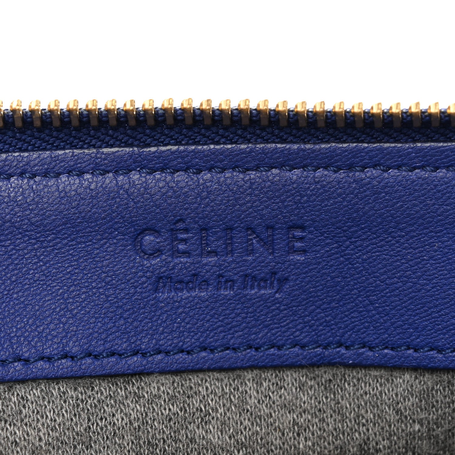 Celine Lambskin Large Trio Crossbody Bag Indigo 8 of 17
