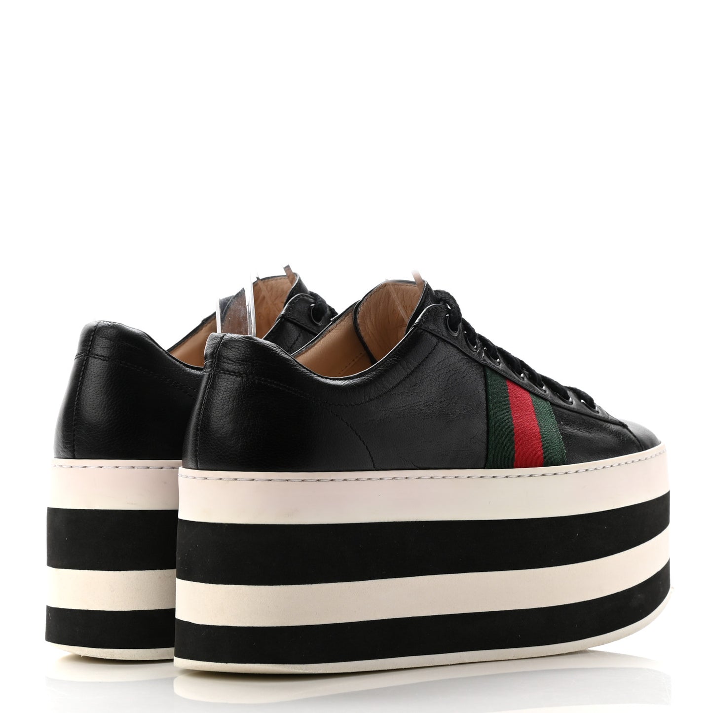 Malaga Kid Peggy Platform Sneakers 37 Black White