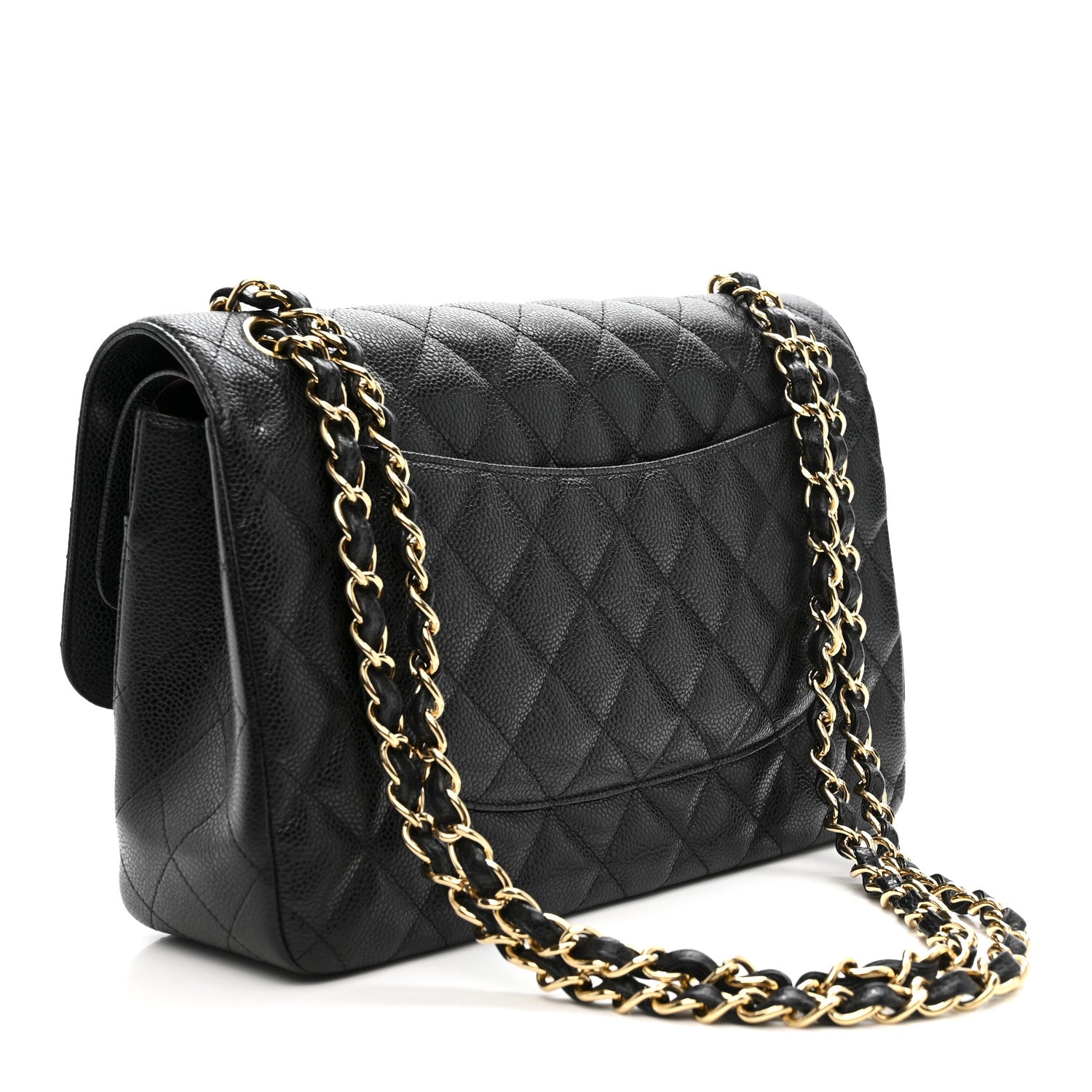 Chanel Caviar Quilted Jumbo Double Flap Black 3 of 11