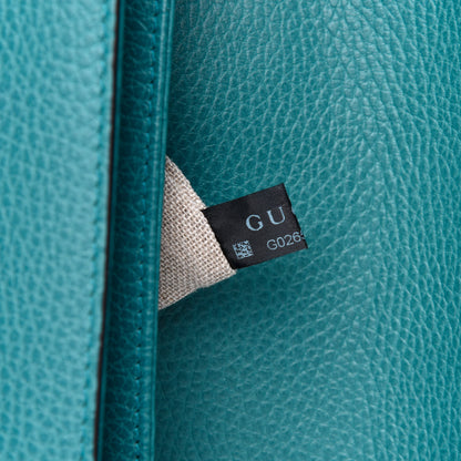 Gucci Dollar Calfskin Interlocking G Shoulder Bag Deep Cobalt 7 of 14