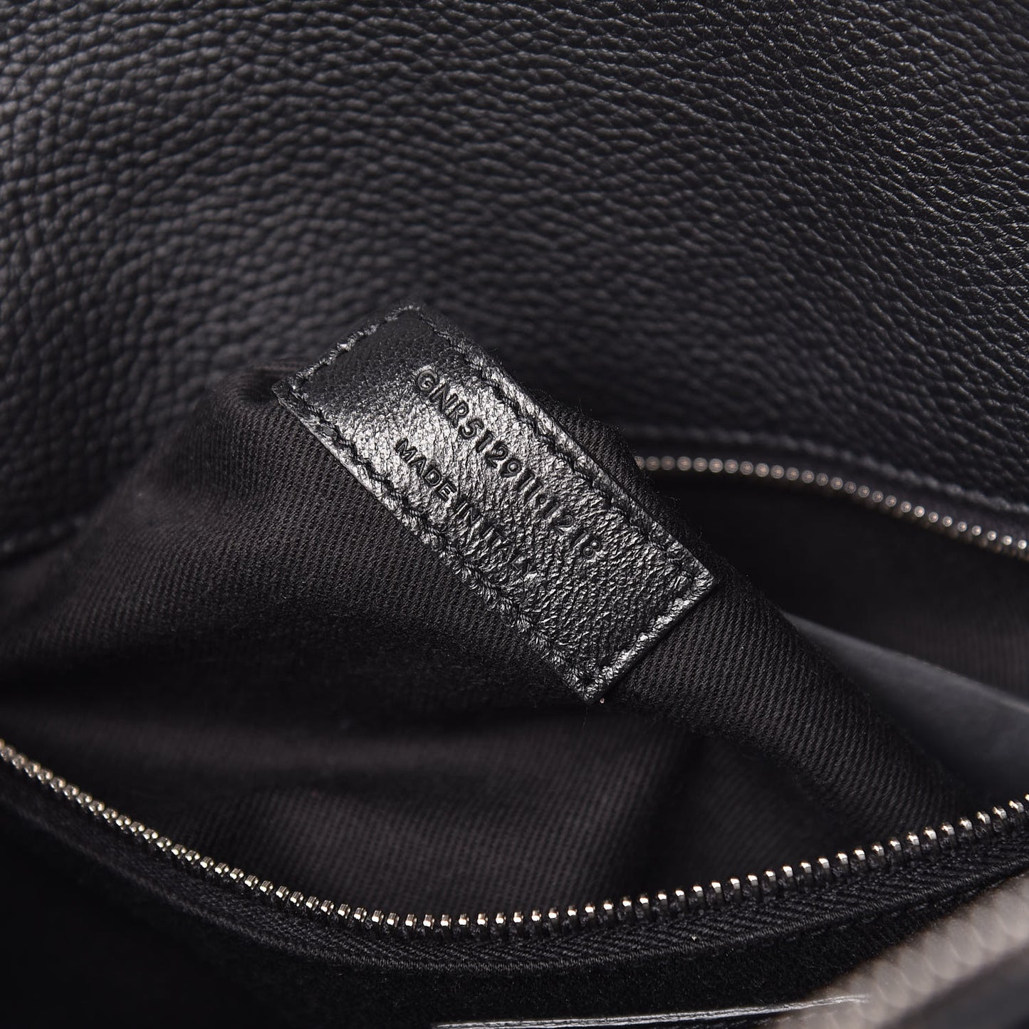 Grained Calfskin Small Souple Sac De Jour Black