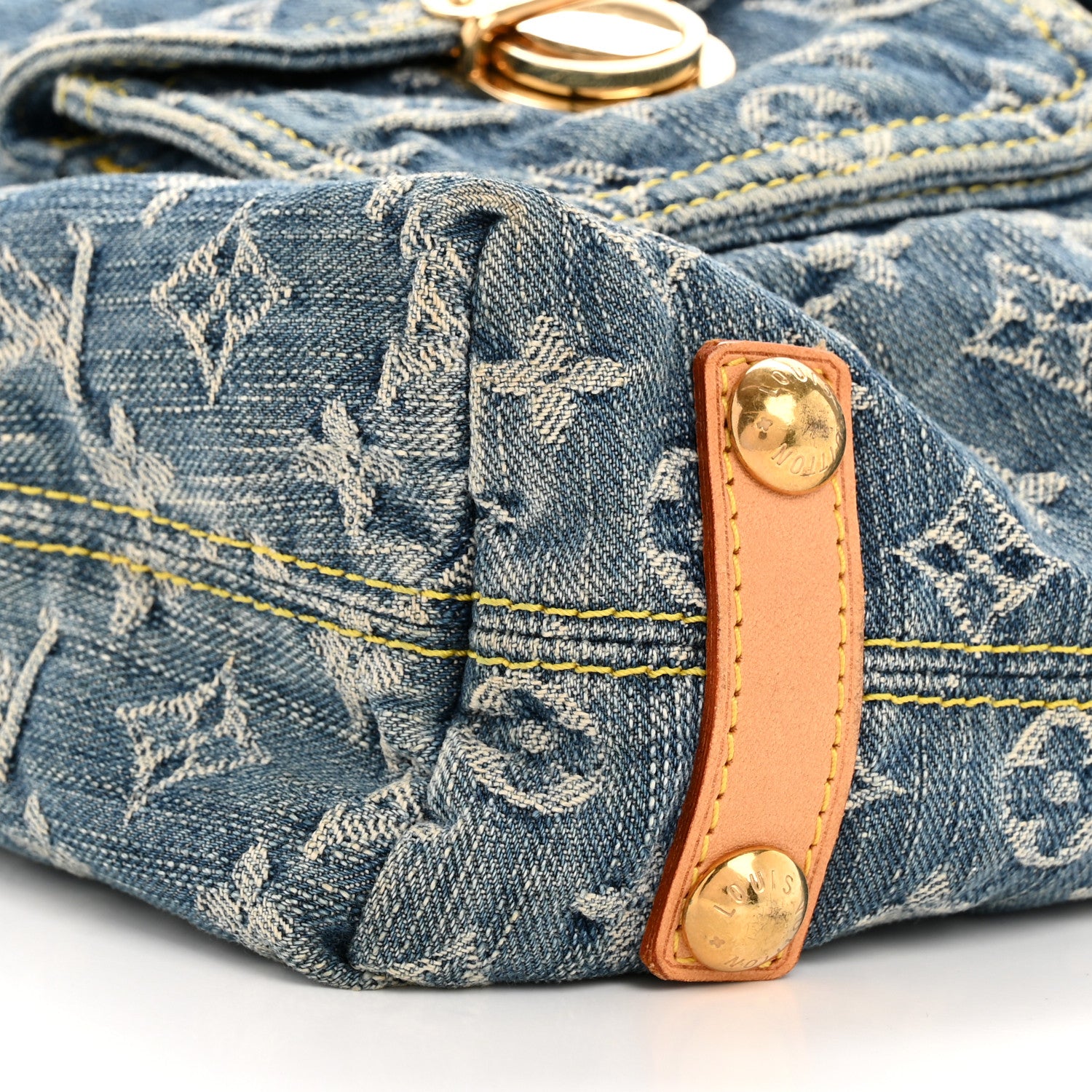 Louis Vuitton Denim Baggy GM Blue 9 of 13