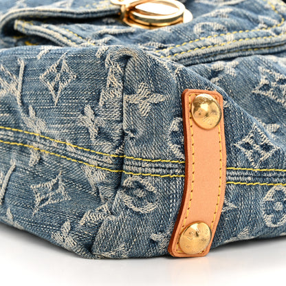 Louis Vuitton Denim Baggy GM Blue 9 of 13