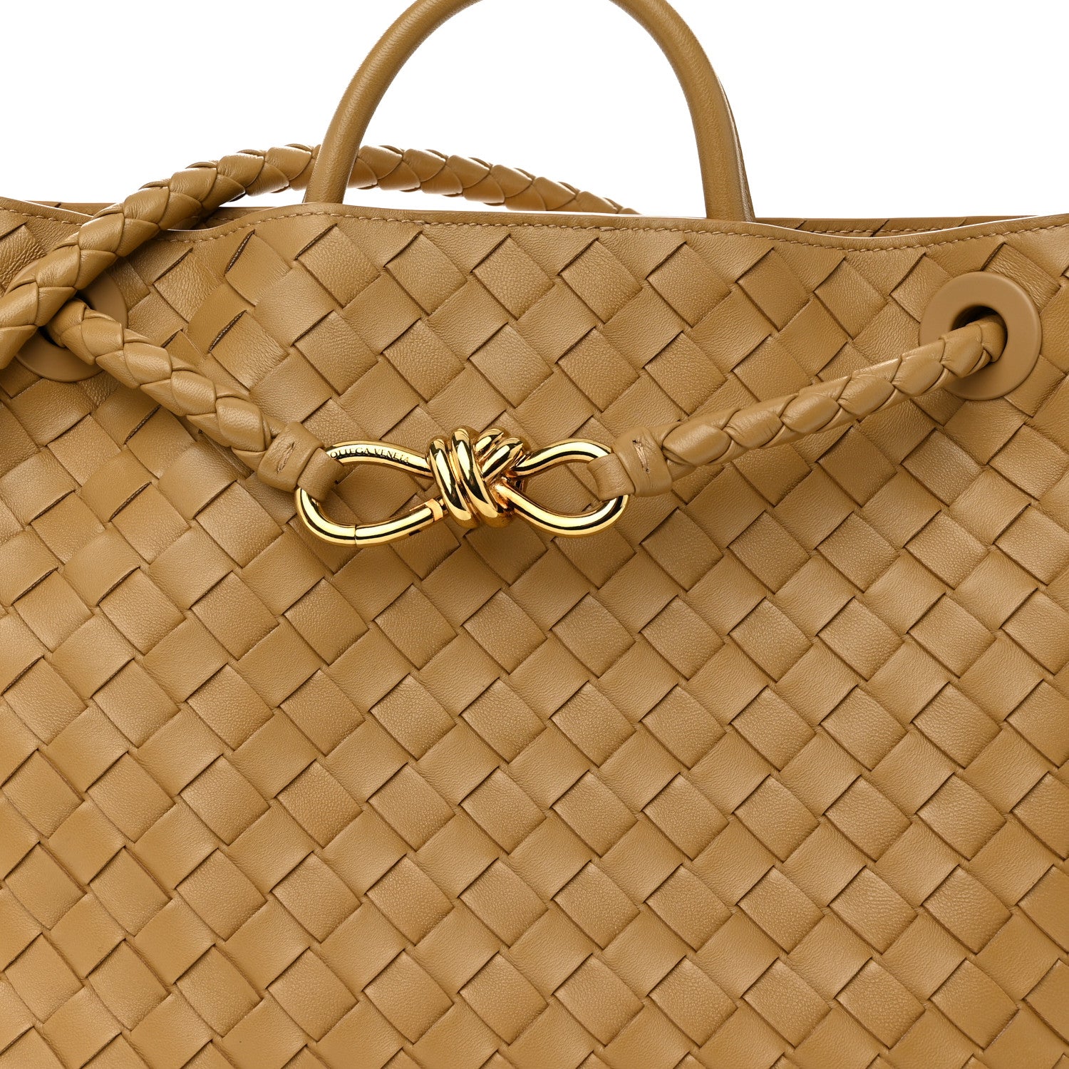 Bottega Veneta Nappa Intrecciato Medium Andiamo Shoulder Bag Dark Praline 7 of 9