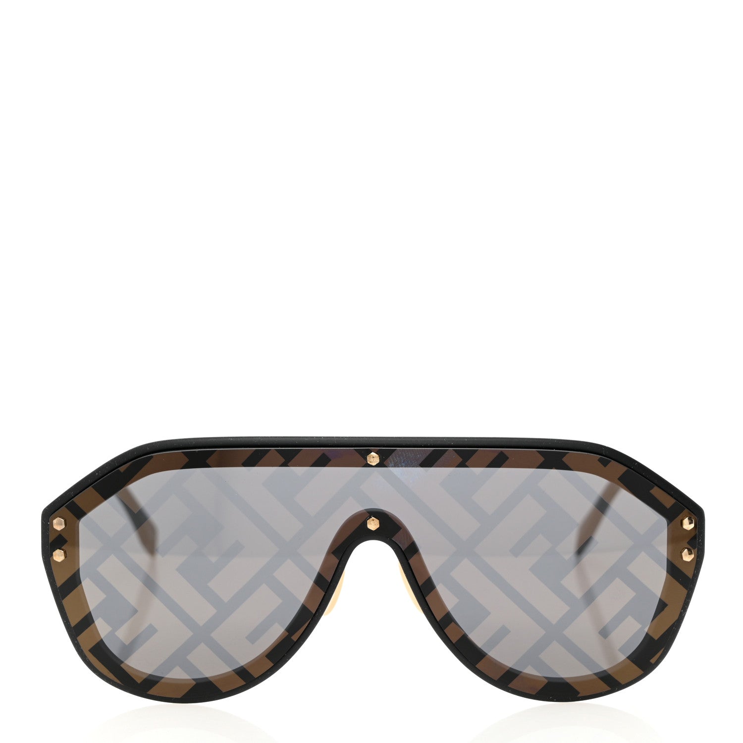 Fendi FF Fabulous Shield Sunglasses FF M0039/G/S Black 2 of 8