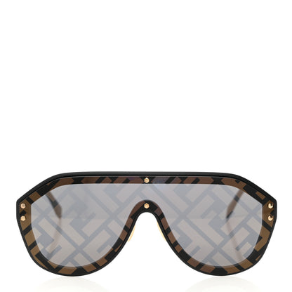 Fendi FF Fabulous Shield Sunglasses FF M0039/G/S Black 2 of 8