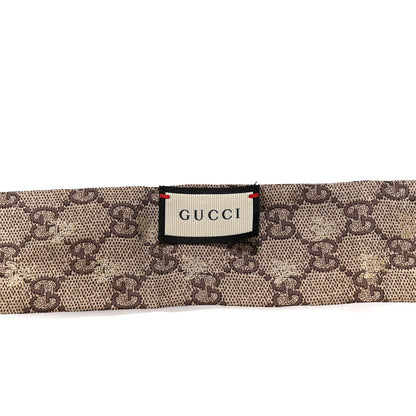 Gucci Silk Twill GG Monogram GG Bee Neck Bow Scarf Roseate Sky Blue 3 of 3