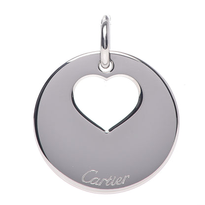 Cartier Stainless Steel Round Open Heart Pendant 2 of 5