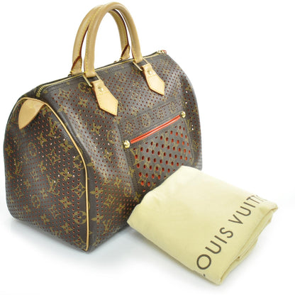 Louis Vuitton Monogram Perforated Speedy 30 Orange 3 of 11