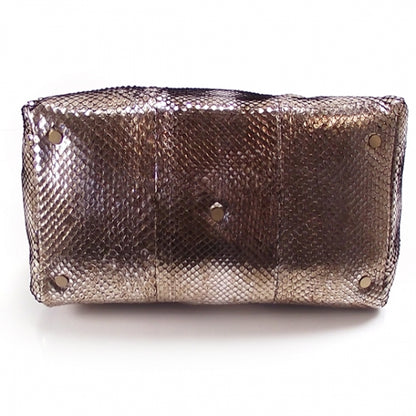 Jimmy Choo Python Tulita Hobo Tote Shoulder Bag Purse 4 of 9