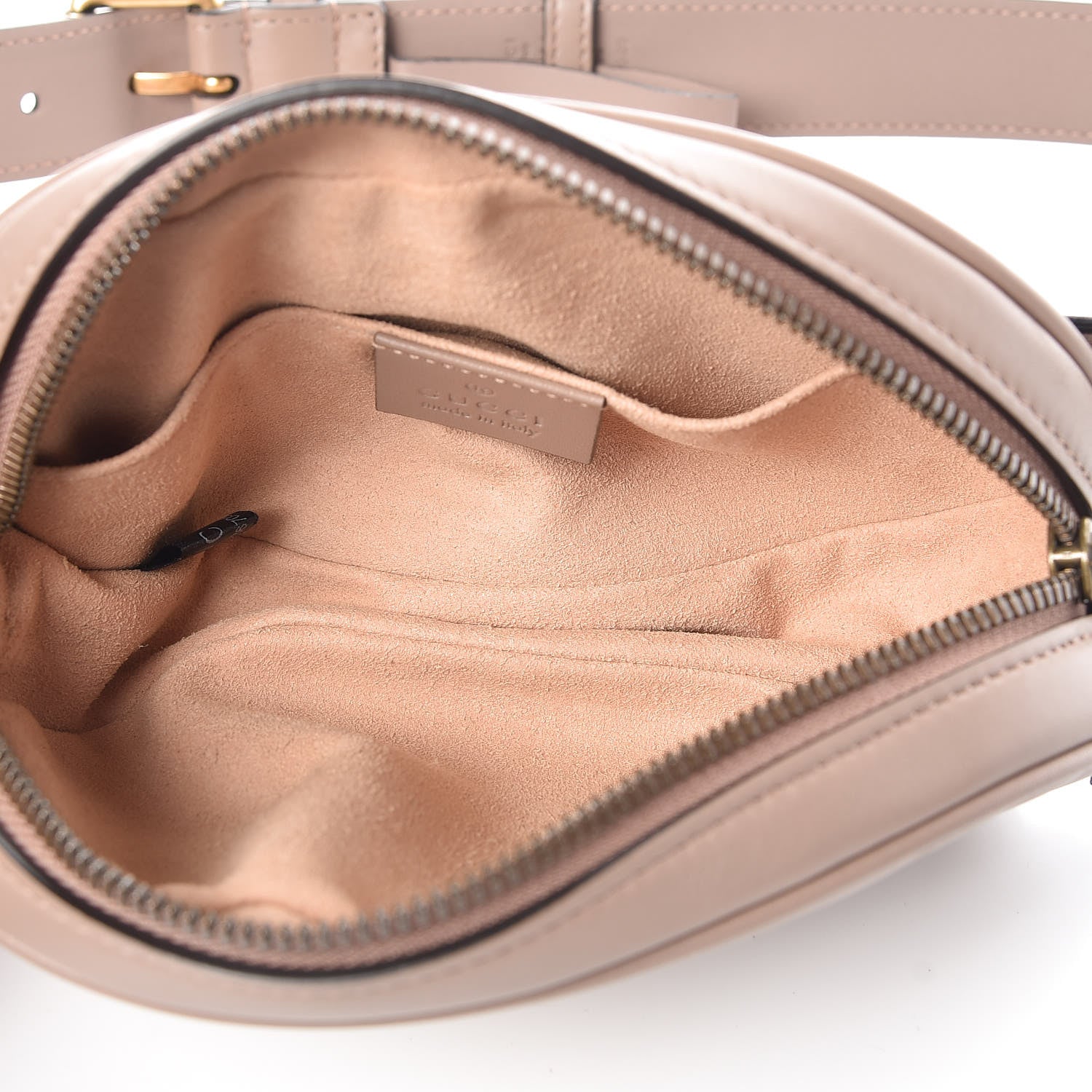 Gucci Calfskin Matelasse GG Marmont Belt Bag 75 30 Porcelain Rose 7 of 8