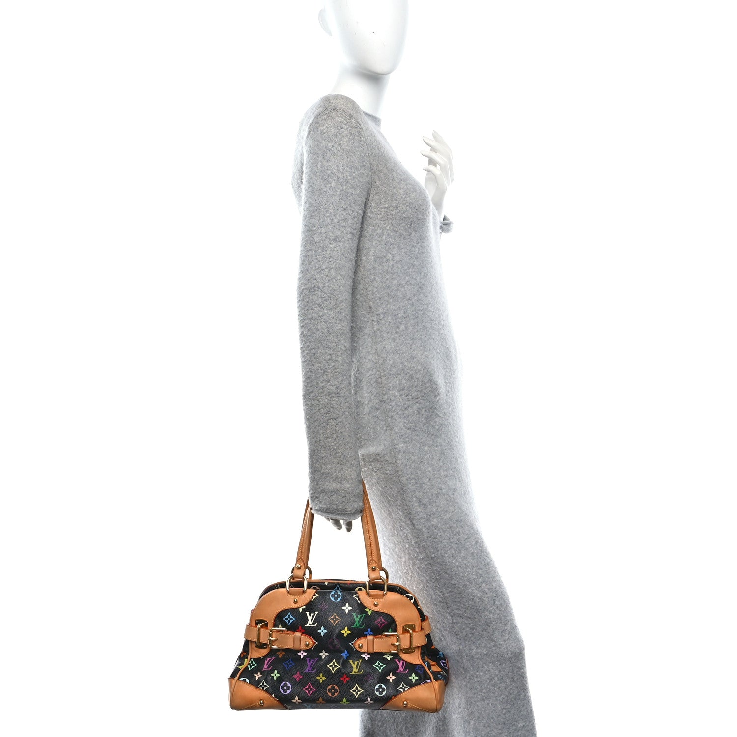 Louis Vuitton Monogram Multicolor Claudia Black 2 of 10