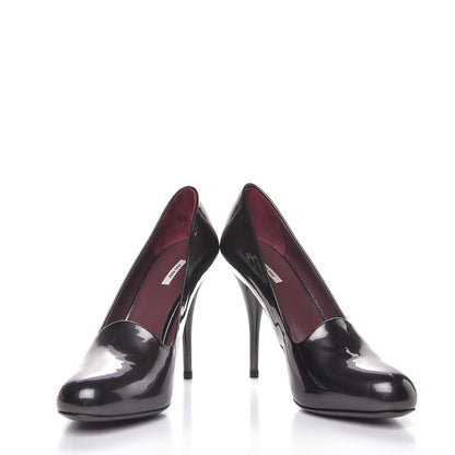 Miu Miu Vernice Mordore Pumps 38 Piombo 5 of 12
