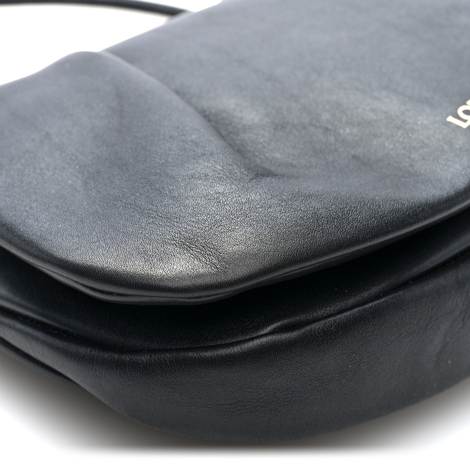 Loewe Shiny Nappa Calfskin Paseo Satchel Black 8 of 9