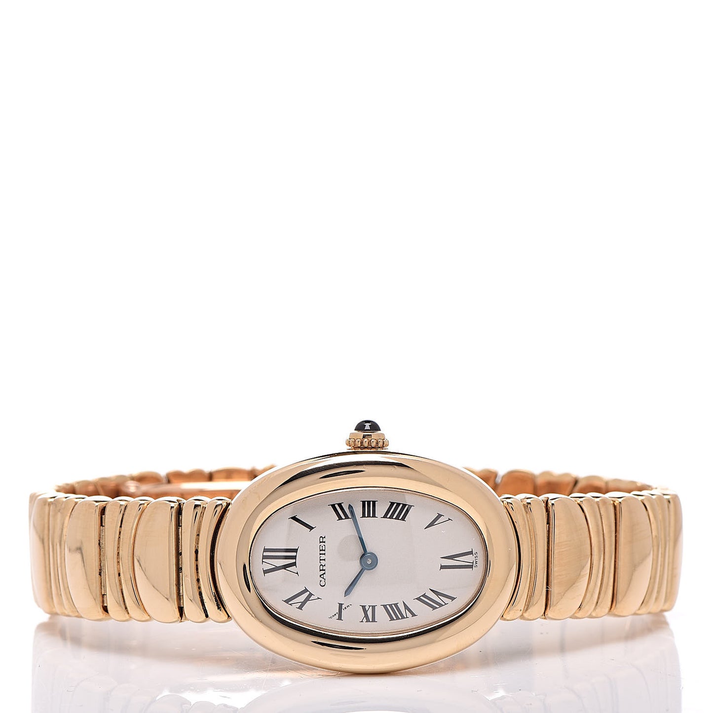 18K Yellow Gold 22mm Baignoire Quartz Watch
