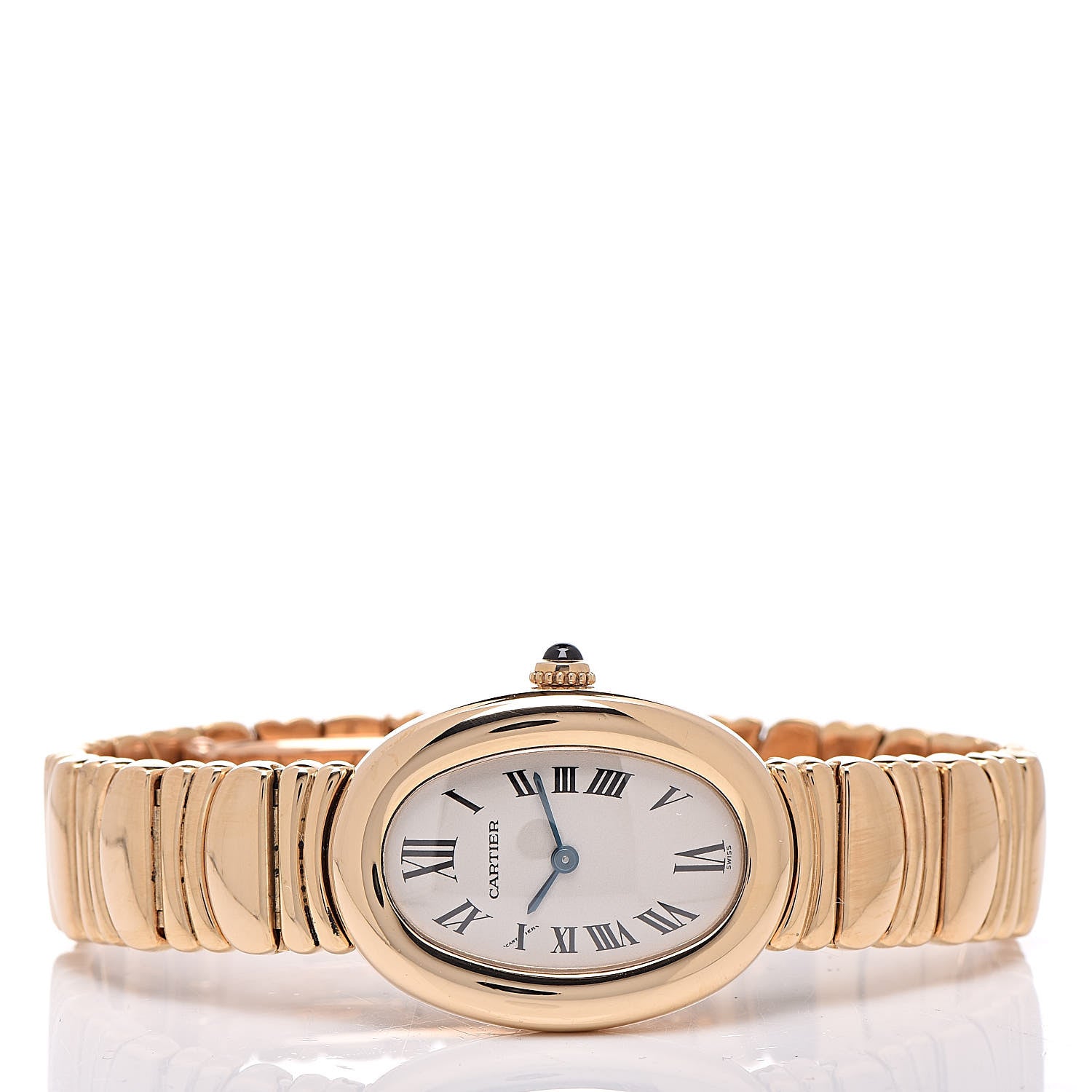 Cartier 18K Yellow Gold 22mm Baignoire Quartz Watch 3 of 6
