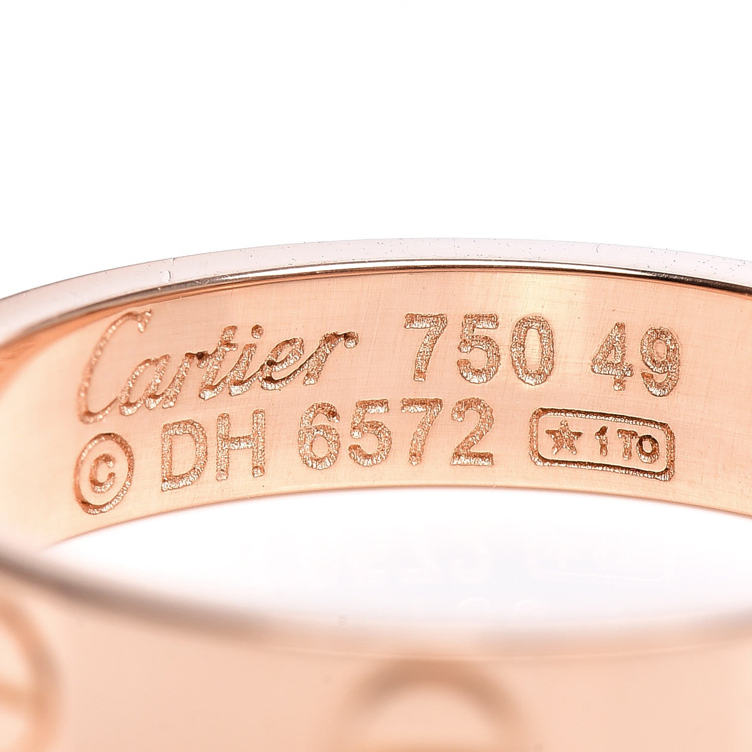 Cartier 18K Pink Gold 3.5mm LOVE Wedding Band Ring 49 4.75 4 of 4