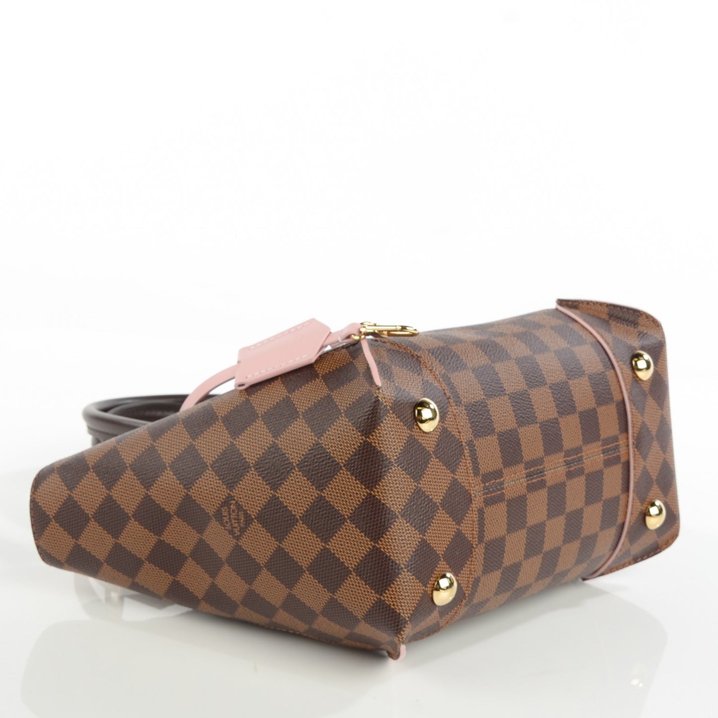 Damier Ebene Caissa Tote PM Rose Ballerine
