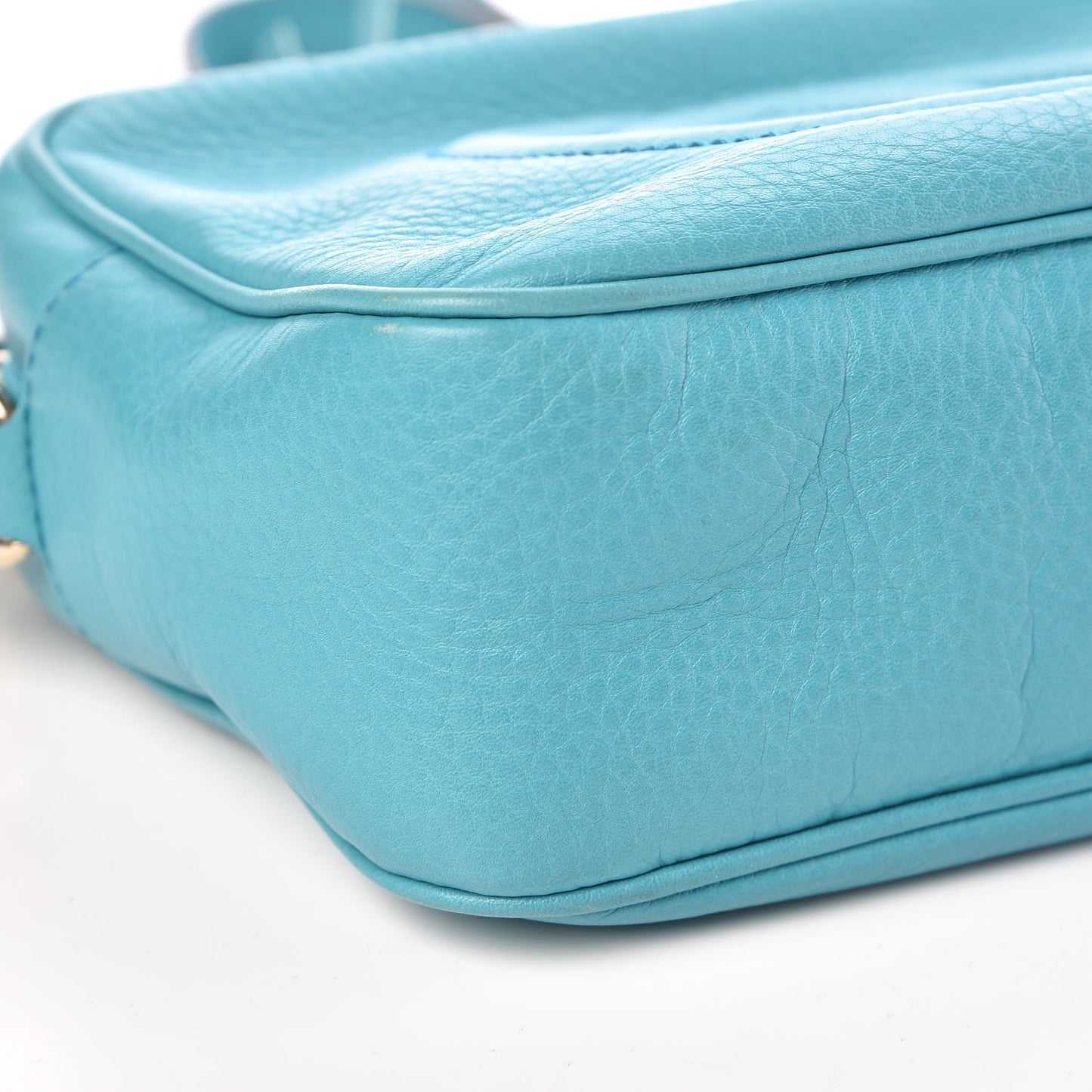 Pebbled Calfskin Small Soho Disco Bag Deep Cobalt
