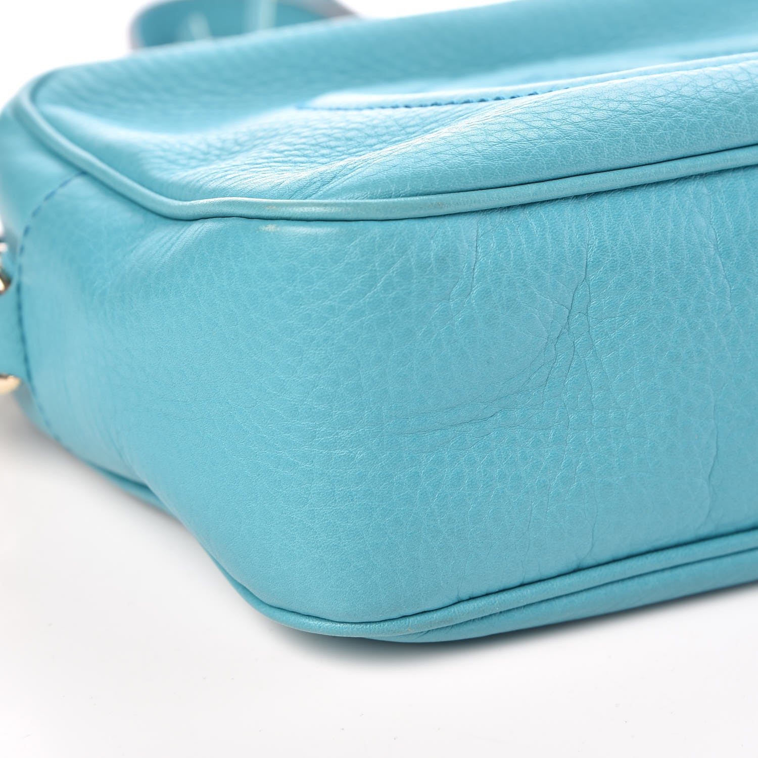 Gucci Pebbled Calfskin Small Soho Disco Bag Deep Cobalt 17 of 18