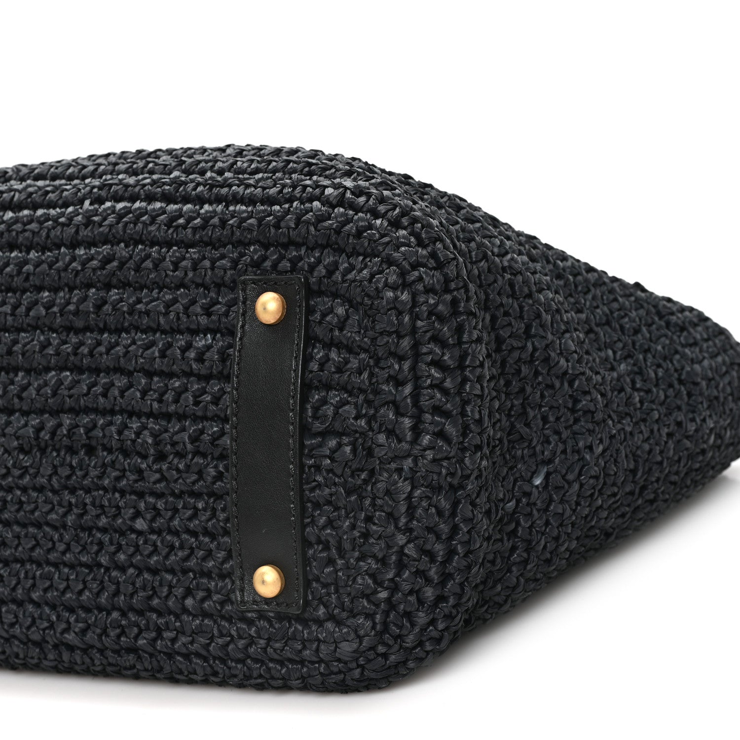 Chanel Straw Raffia Tote Black 10 of 12