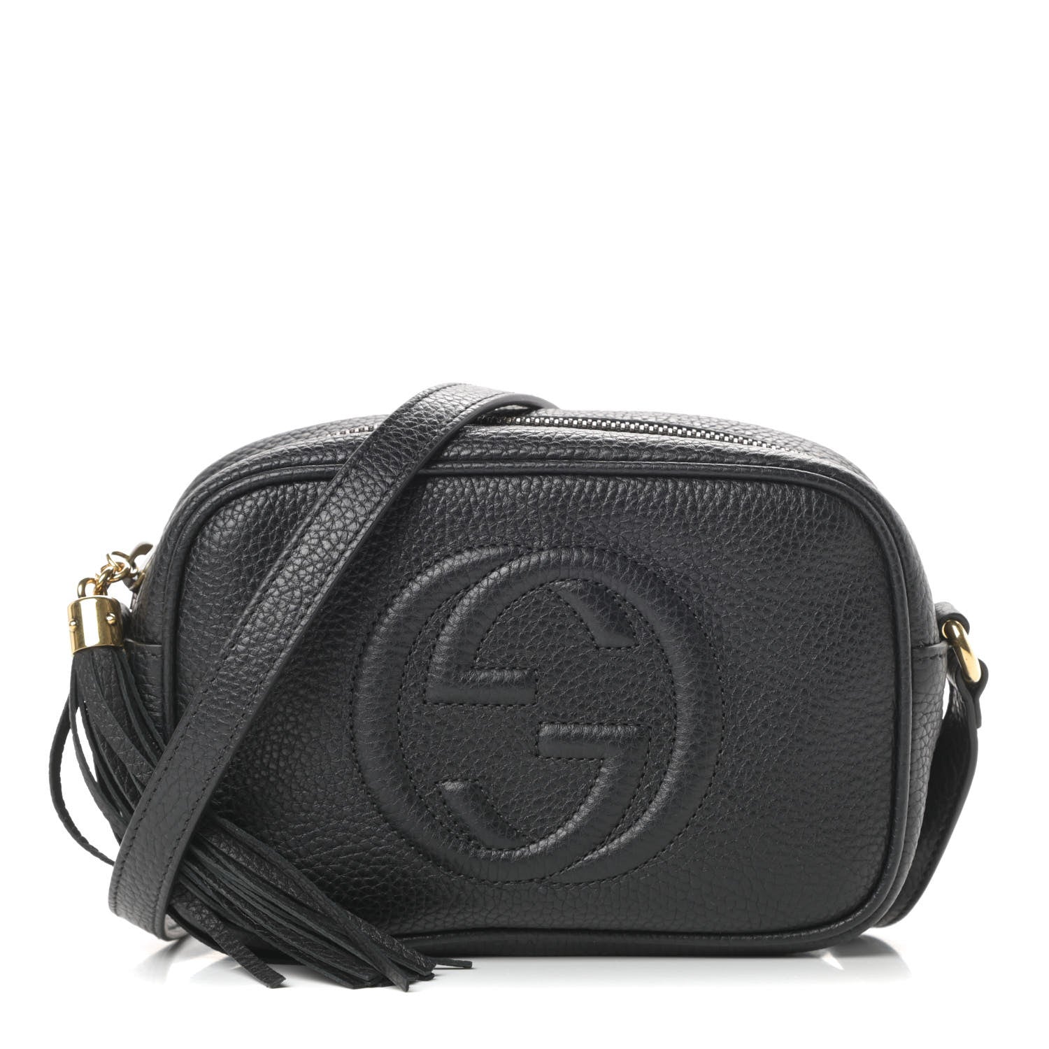 Gucci Pebbled Calfskin Mini Soho Disco Bag Black 1 of 11