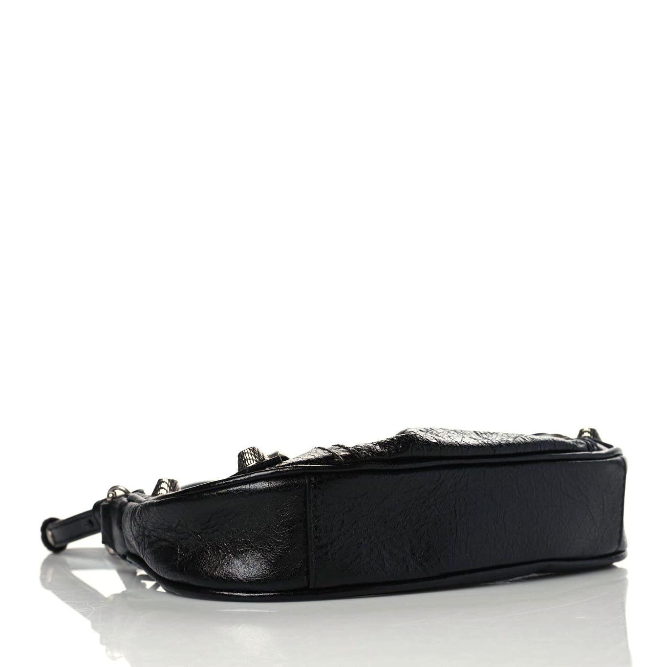 Balenciaga Agneau Arena Le Cagole Mini Purse With Chain Black 5 of 10