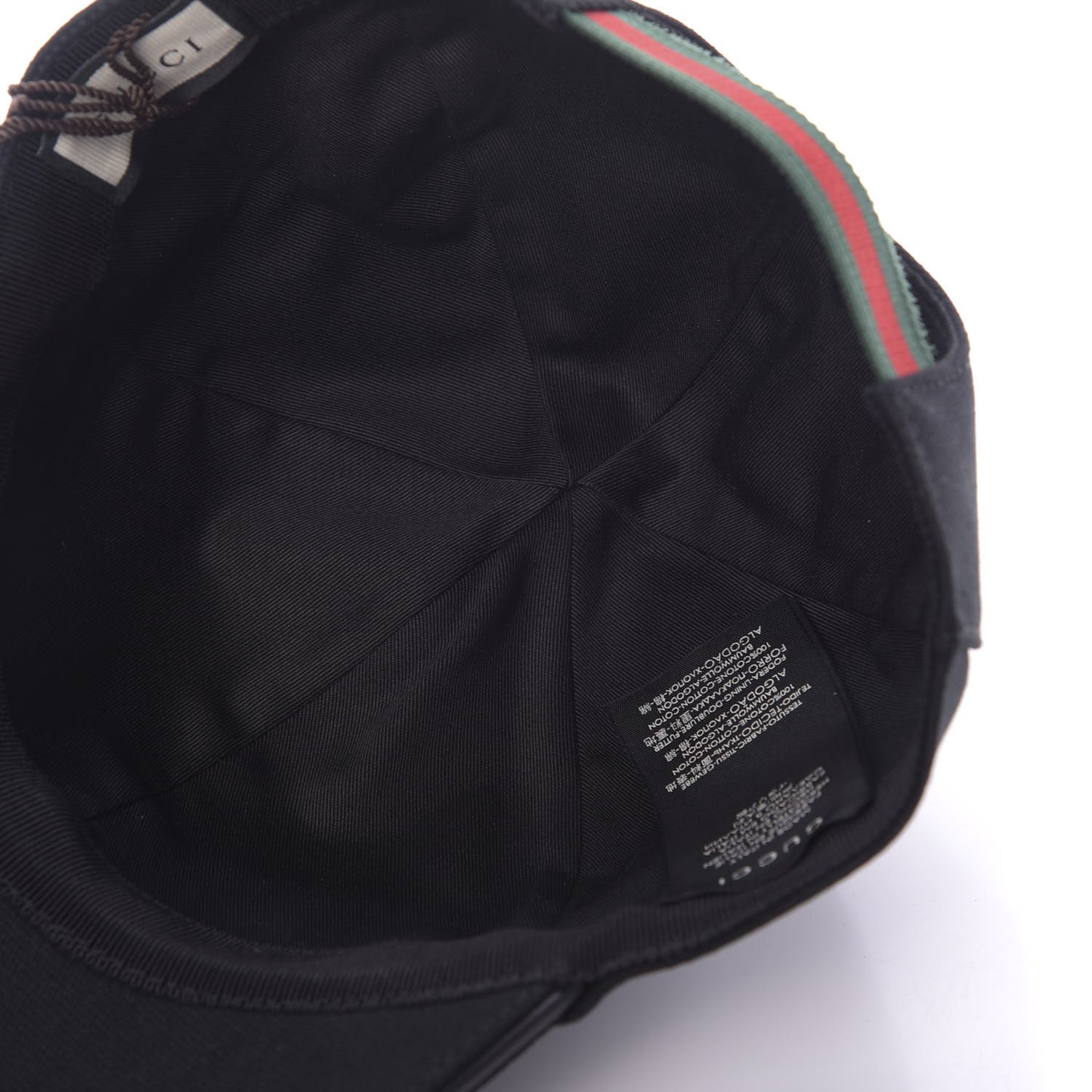 Cotton Web Baseball Hat S Black