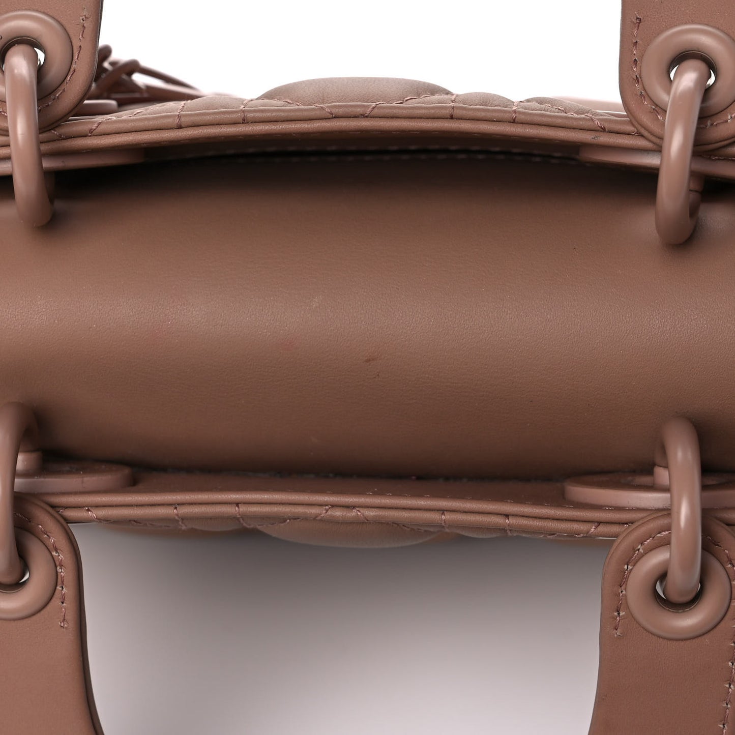 Ultra Matte Calfskin Cannage Mini Lady Dior Light Beige