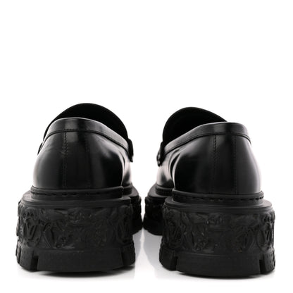 Louis Vuitton Calfskin Baroque Mens LV Loafers 8 Black 6 of 14