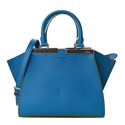 Fendi Vitello Dolce Mini 3jours Tote Blue Royal 1 of 10