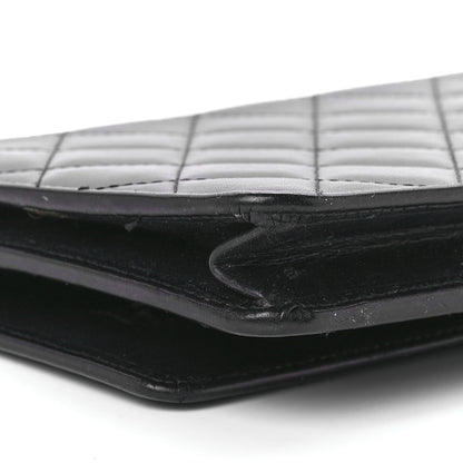 Chanel Calfskin Quilted Cambon Wallet On Chain WOC Black 10 of 11