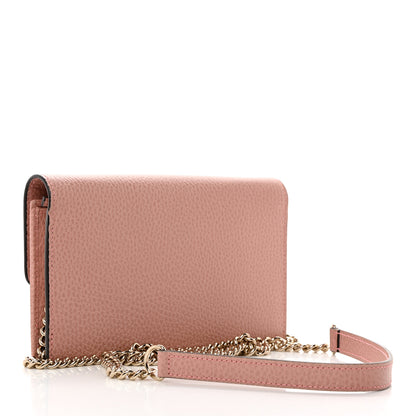 Gucci Dollar Calfskin Interlocking G Chain Wallet Soft Pink 3 of 9