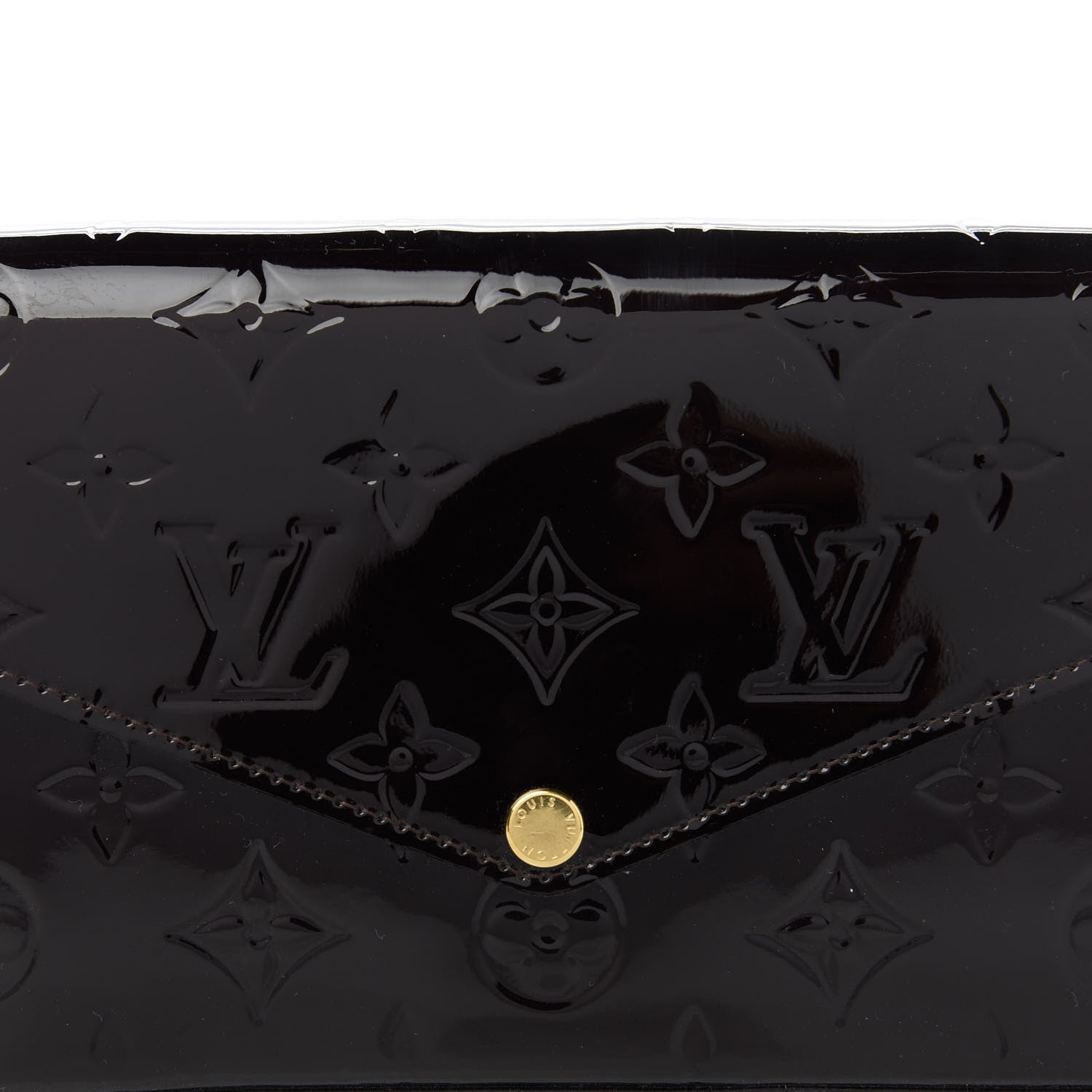 Louis Vuitton Vernis Pochette Felicie Chain Wallet Amarante 10 of 10