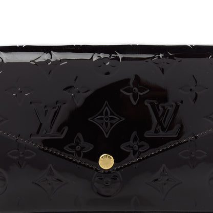 Louis Vuitton Vernis Pochette Felicie Chain Wallet Amarante 10 of 10