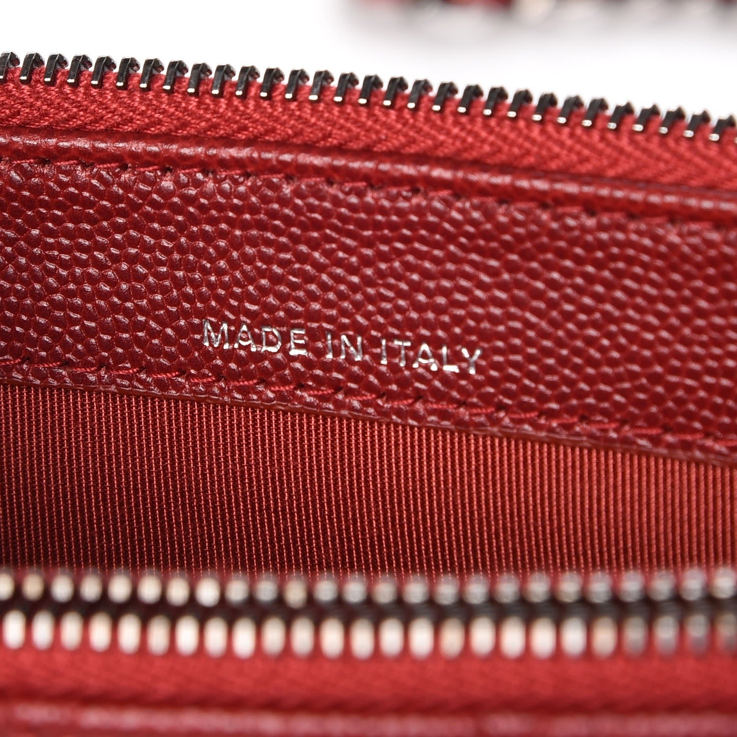 Chanel Caviar Quilted Small Clutch With Chain Red 7 of 11