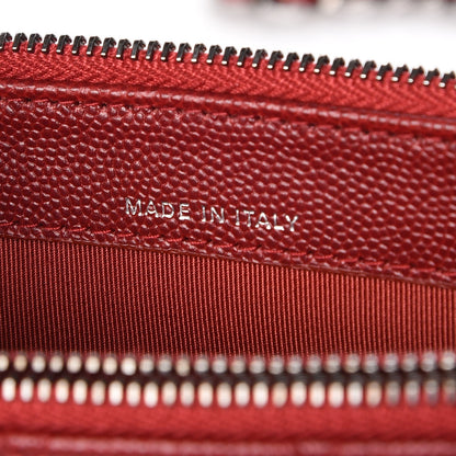Chanel Caviar Quilted Small Clutch With Chain Red 7 of 11