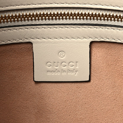 Gucci Guccissima Signature Large Shoulder Tote Bag Mystic White 6 of 10
