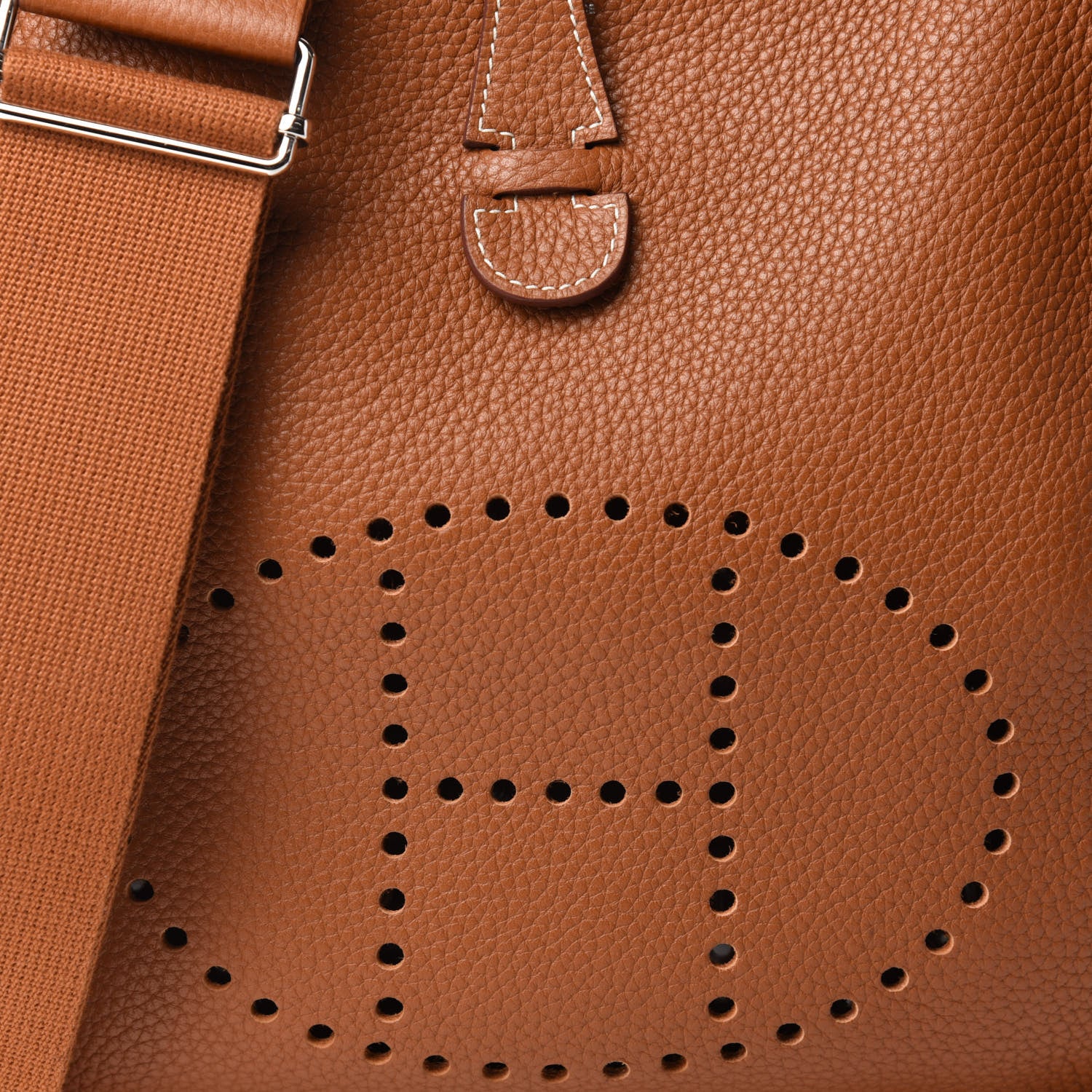 Hermes Taurillon Clemence Evelyne III PM Gold 10 of 11