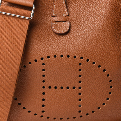 Hermes Taurillon Clemence Evelyne III PM Gold 10 of 11