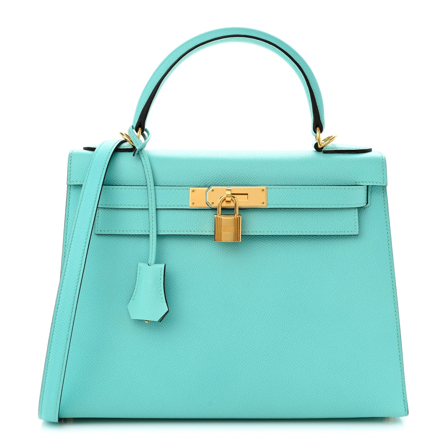 Hermes Epsom Kelly Sellier 28 Bleu Atoll 1 of 10