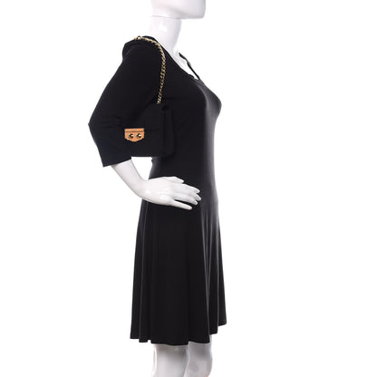 Saint Laurent Satin Chain Shoulder Bag Black 2 of 11