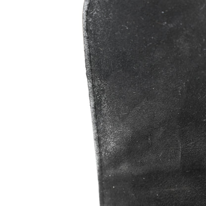 Christian Dior Grained Calfskin Saddle Chain Wallet Pouch Black 14 of 19
