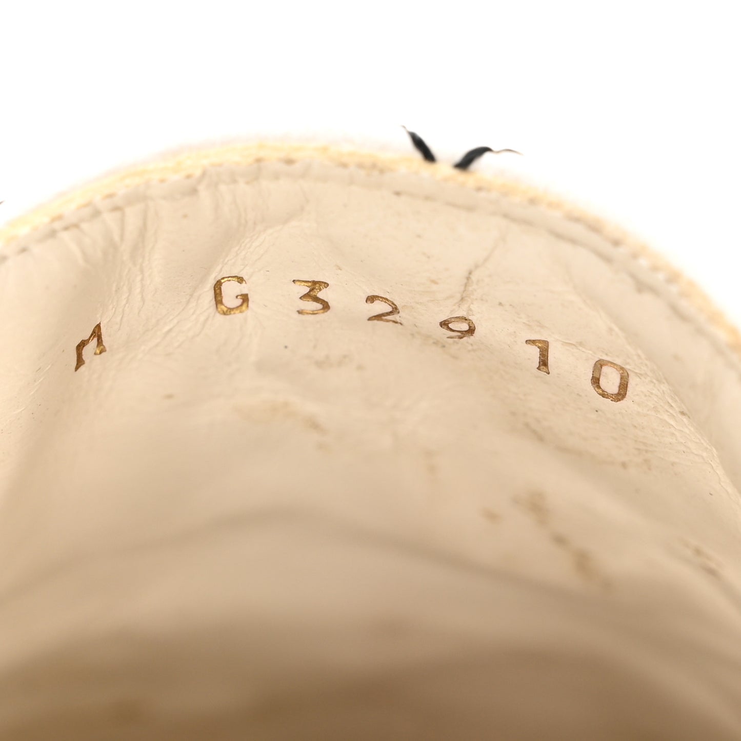 Lambskin Stitched CC Espadrilles 39 White Black